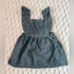 H&M Green Dress with Floral Accents